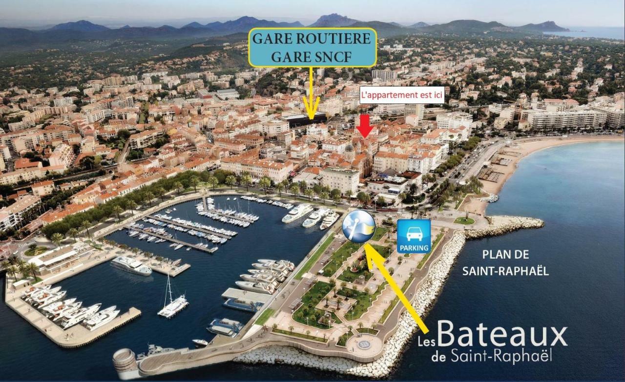 F2 Balcon A 1Minute De La Plage Saint-Raphael  Exterior photo